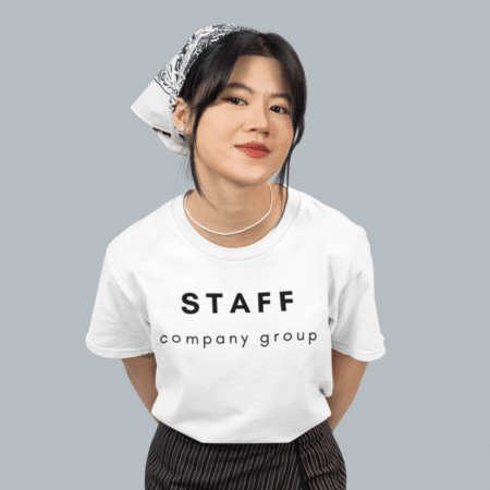 STAFF T-Shirt Cotton100% Semi Horizontal A4